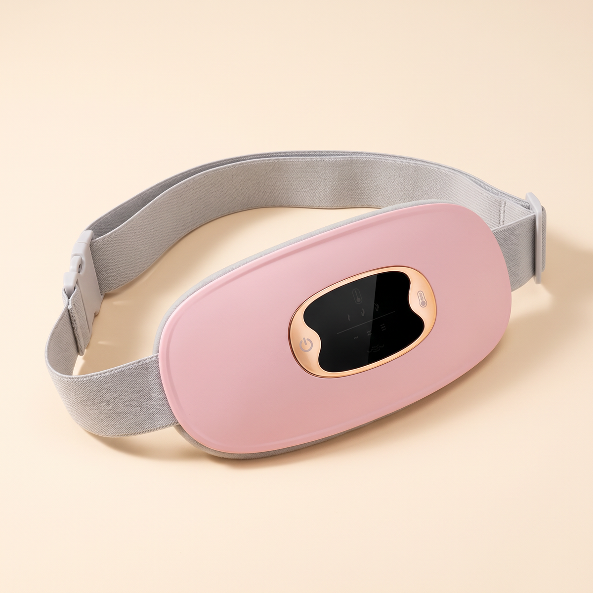 Warmwisp heating belt worn over clothes at home