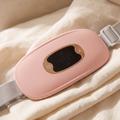 Warmwisp heating belt with smooth pink finish and digital control panel